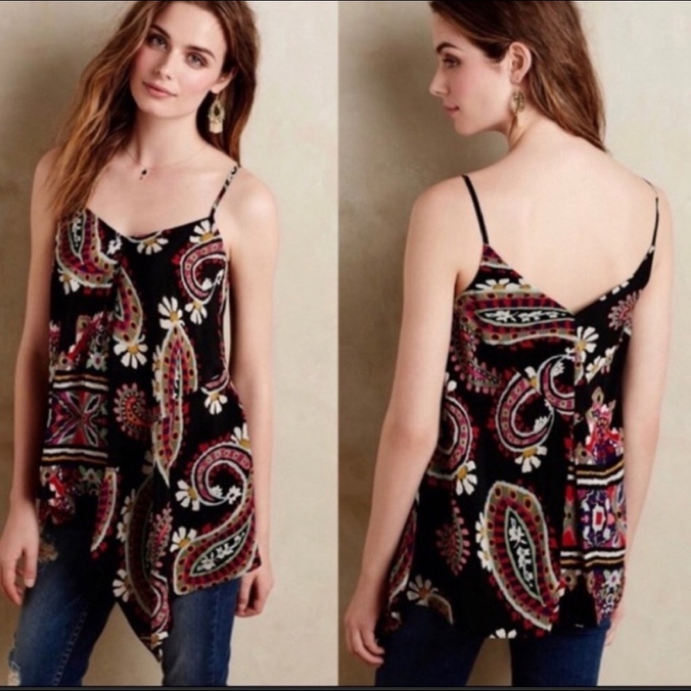 Anthropologie HD in Paris Moonset Silk Tank 8